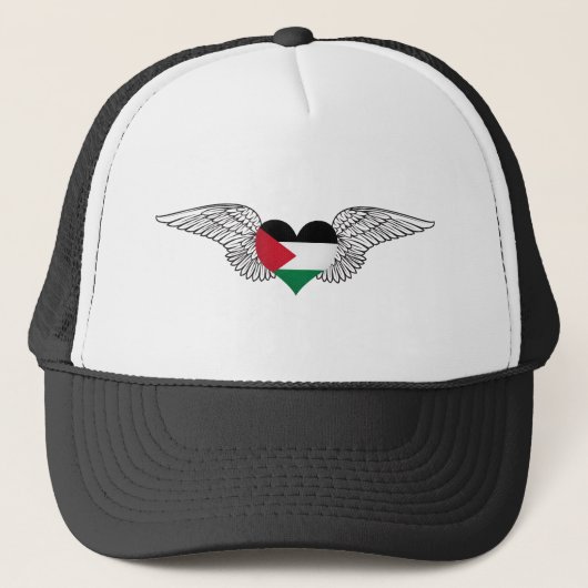 Casquette J'aime la Palestine - ailes (Devant)
