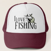 Casquette J'aime la pêche (Devant)