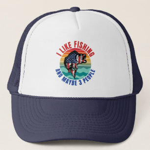 CASQUETTE J'AIME LA PÊCHE ET PEUT-ÊTRE 3 PERSONNES