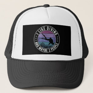 CASQUETTE J'AIME LA PLONGÉE ET PEUT-ÊTRE 3 PERSONNES PLONGEU