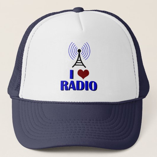 Casquette J'aime la radio (Devant)