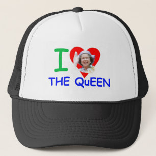 Casquette J'aime la reine - la Reine Elizabeth II
