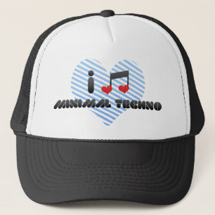 Casquette J'aime la techno minimale