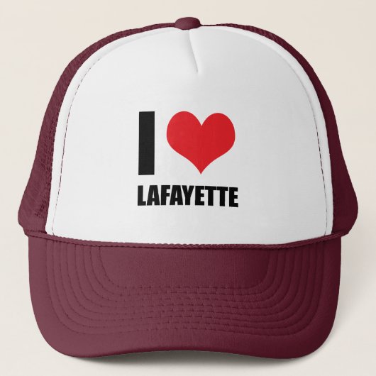 Casquette J'aime Lafayette (Devant)