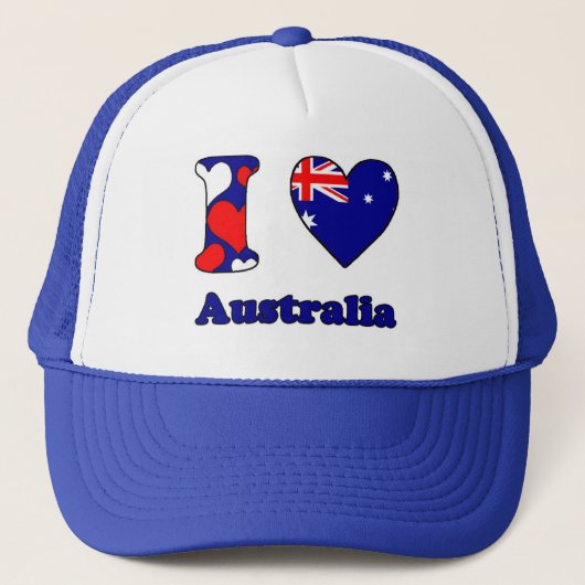Casquette J'aime l'Australie (Devant)