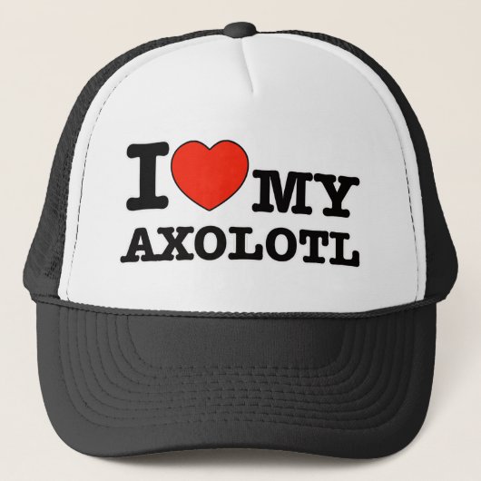 Casquette J'aime l'axolotl (Devant)