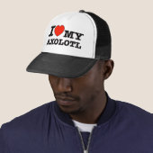 Casquette J'aime l'axolotl (En situation)