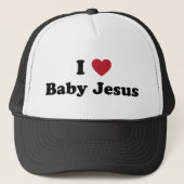 Casquette J'aime le bébé Jésus (Devant)