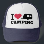 Casquette J'aime le camping<br><div class="desc">I love camping - caravane - remorque - vacances - mobile home - camping</div>