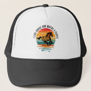 CASQUETTE J'AIME LE CHEVAL ET PEUT-ÊTRE 3 PERSONNES