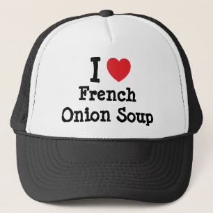 Casquette J'aime le coeur de soupe d'oignon français T-shirt