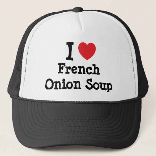Casquette J'aime le coeur de soupe d'oignon français T-shirt (Devant)