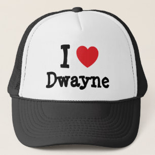 Casquette J'aime le coeur Dwayne personnalisé