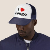 Casquette J'aime le Congo (En situation)