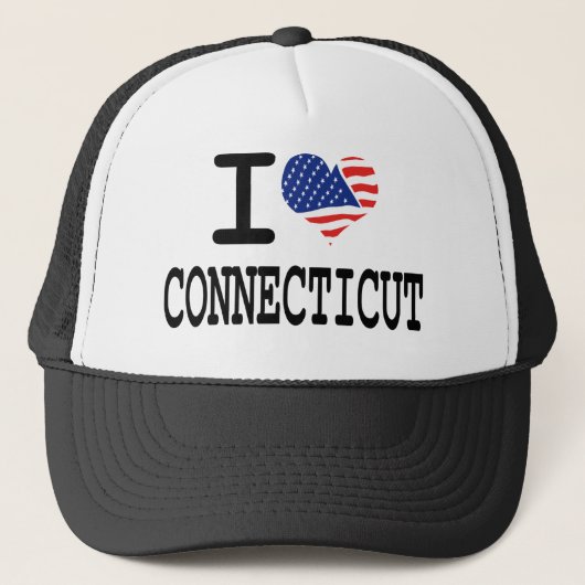 Casquette J'aime le Connecticut (Devant)