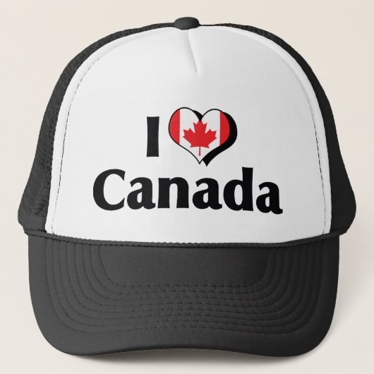 Casquette J'aime le drapeau du Canada (Devant)