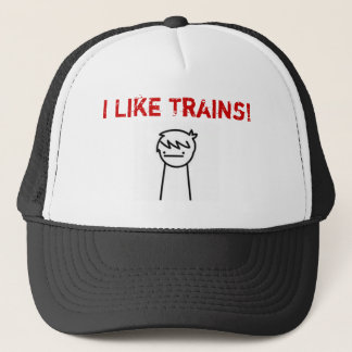 Casquette J'aime le FILM des trains ASDF