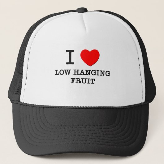 Casquette J'aime le fruit accrochant du bas (Devant)