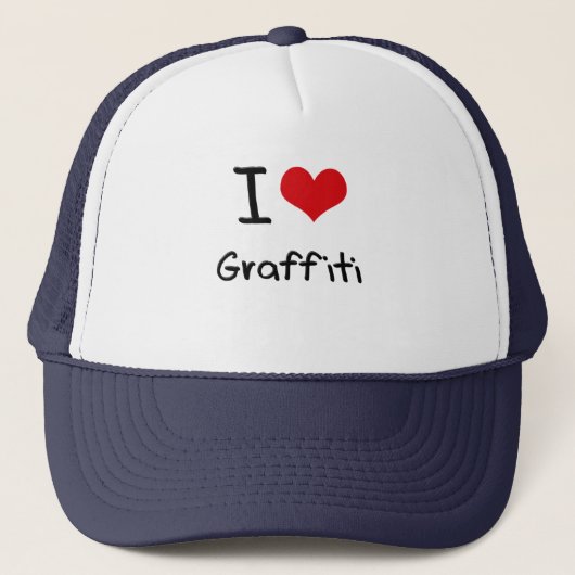 Casquette J'aime le graffiti (Devant)