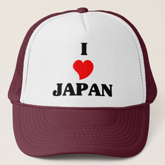 Casquette J'aime le Japon (Devant)