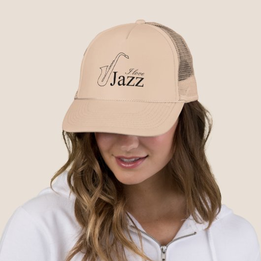 Casquette J'aime le jazz (En situation)