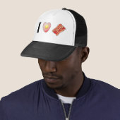 Casquette J'aime le lard ! (En situation)
