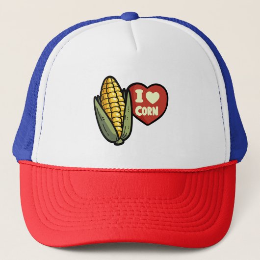 Casquette J'aime le maïs (Devant)