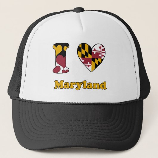 Casquette J'aime le Maryland (Devant)