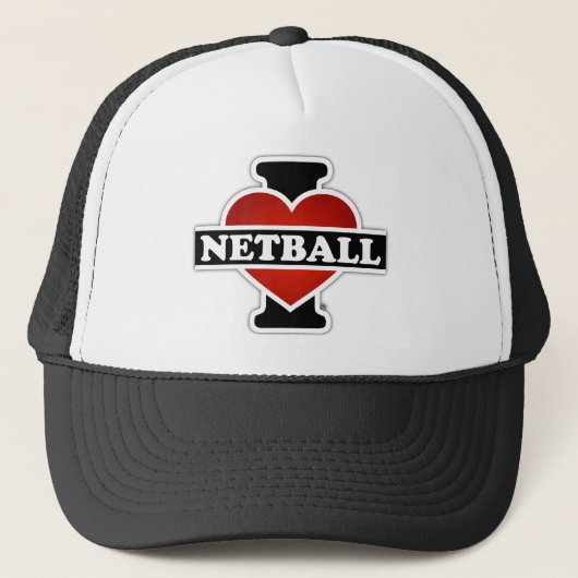 Casquette J'aime le net-ball (Devant)