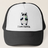 Casquette J'aime le panda (Devant)