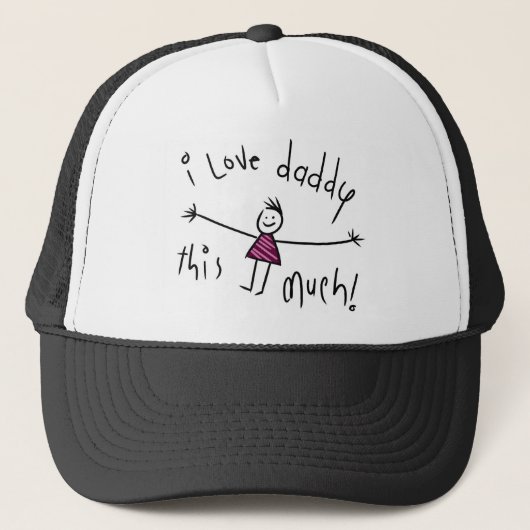 CASQUETTE J'AIME LE PAPA CE BEAUCOUP ! NOUVELLE IDÉE DE (Devant)