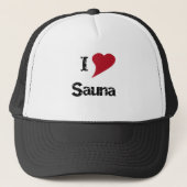 Casquette J'aime le sauna (Devant)