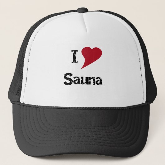 Casquette J'aime le sauna (Devant)