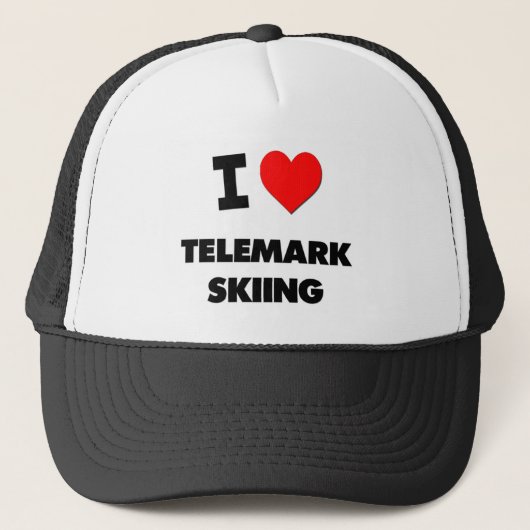 Casquette J'aime le ski de Telemark (Devant)