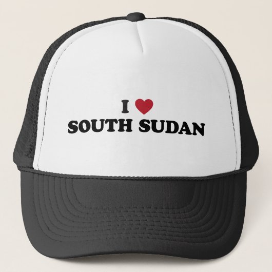 Casquette J'aime le Soudan du sud (Devant)