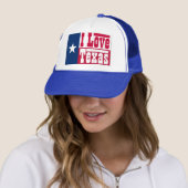 Casquette J'aime le Texas (En situation)