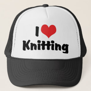 Casquette J'aime le tricot coeur