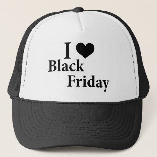 Casquette J'aime le vendredi noir (Devant)
