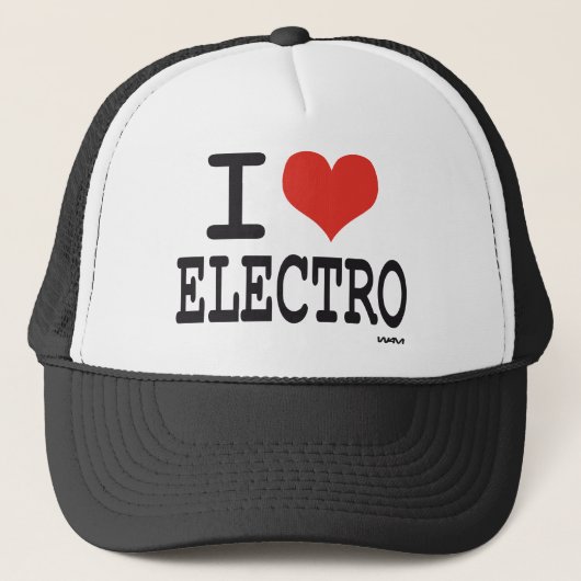 Casquette J'aime l'électro (Devant)