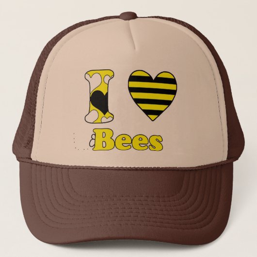 Casquette J'aime les abeilles (Devant)