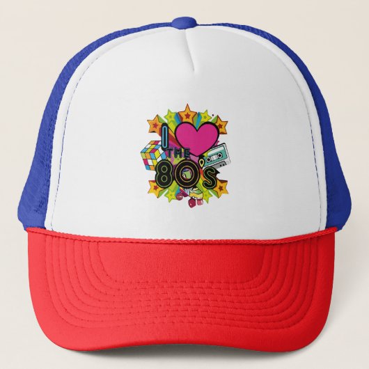 Casquette j'aime les années 80 (Devant)