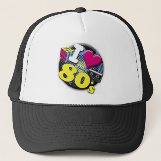Casquette J'aime les années 80 (Devant)