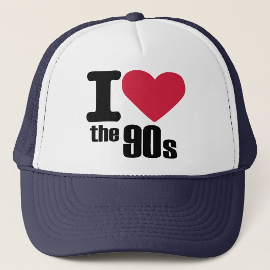 Casquette J'aime les années 90 (Devant)