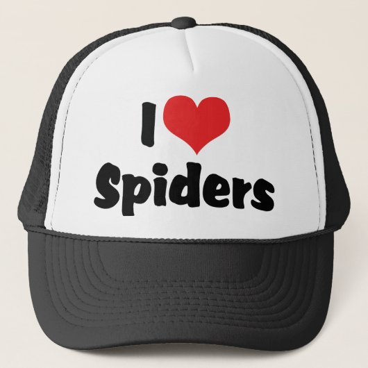 Casquette J'aime les araignées cardiaques (Devant)