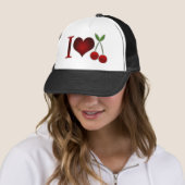 Casquette J'aime les cerises (En situation)