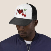 Casquette J'aime les cerises (En situation)