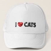 Casquette J'aime les chats (Devant)
