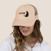 Casquette J'aime les chats (En situation)