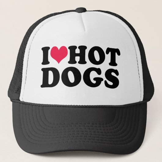 Casquette J'Aime Les Chiens Chauds (Devant)