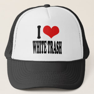 Casquette J'aime les déchets blancs